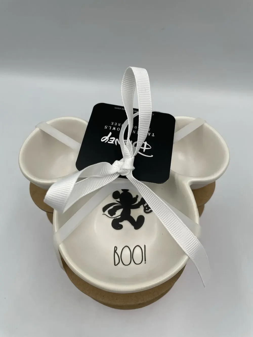 NEW Rae Dunn 2025 Halloween Disney Mickey Mouse Set of 3 Snack Bowls